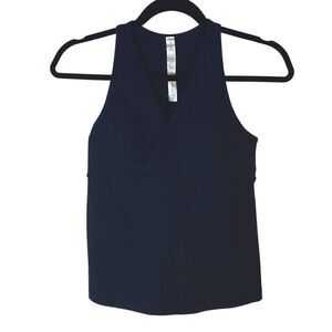 Lululemon Athletica Vintage Cropped Bra Top Wrap Style Sz 8